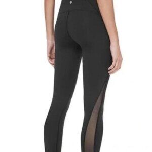 lululemon mesh legging - black - size 4